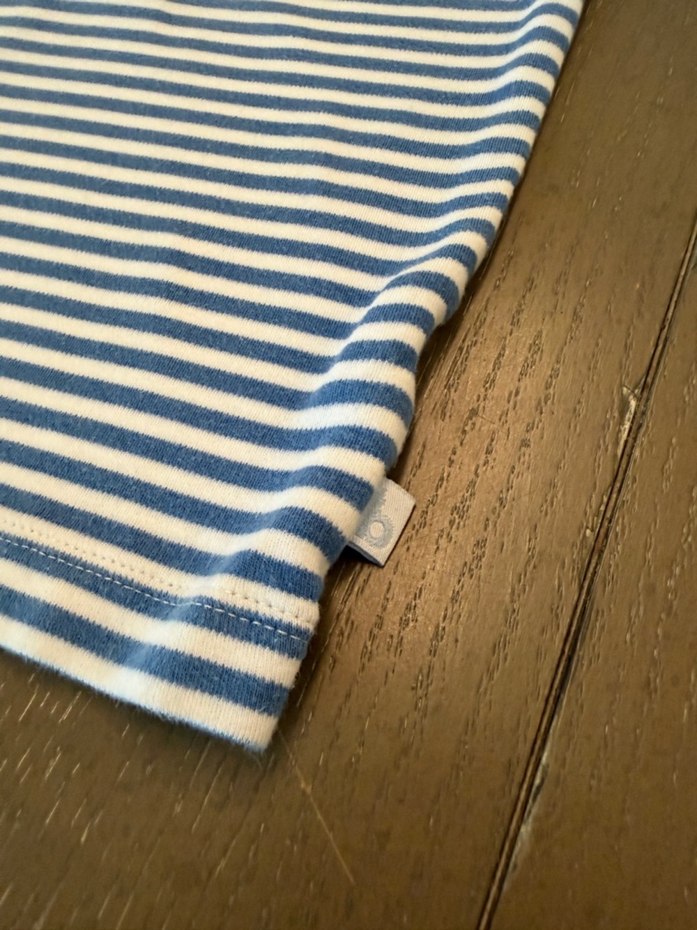 Bella Bliss Boys’ Short-Sleeve Preppy Blue Stripe Cotton Polo Shirt • Size 6 (S) - Picture 11 of 11